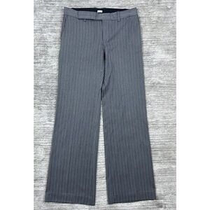 Gap Pants Womens 4 Grey Pinstriped Career Work Pants Stretch